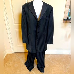 FUBU Black Pinstripe Tuxedo
